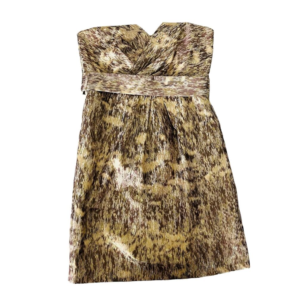 Gianni Bini Gold A-line Sweetheart Dress